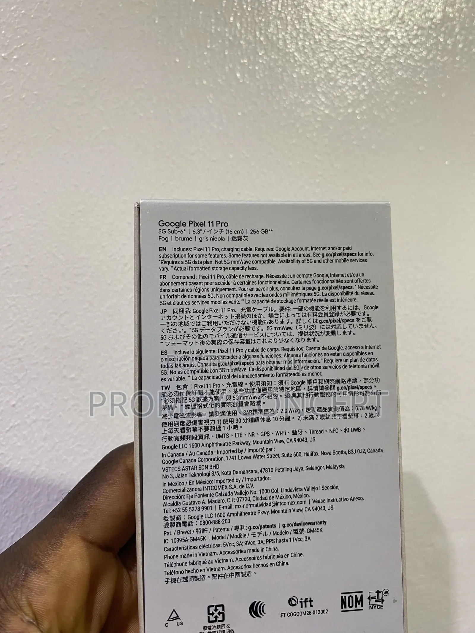 New Google Pixel 11 Pro 256 GB Gray
