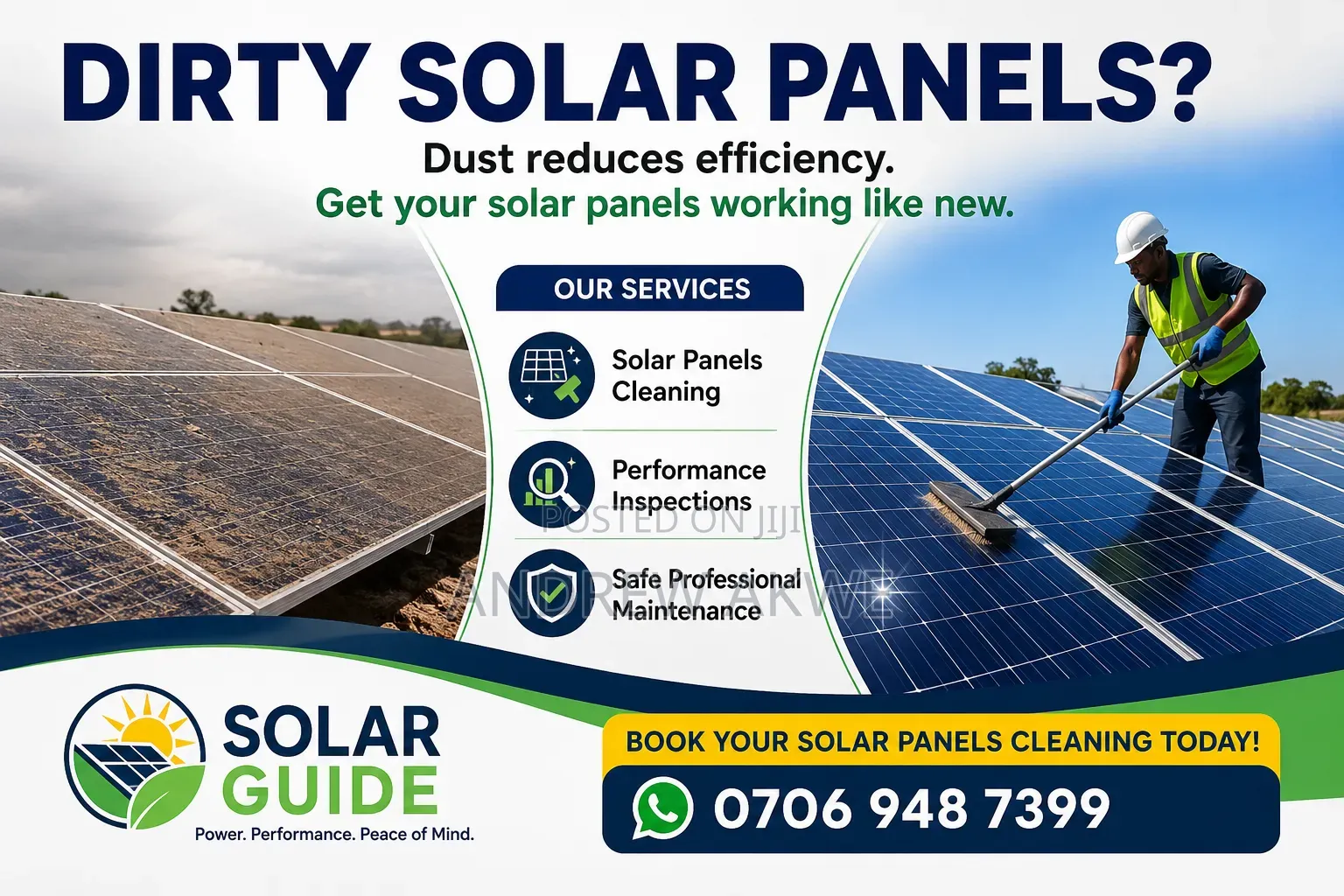 Solar Panels Cleaning Services 🧽