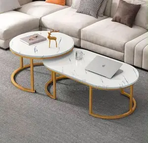 2pcs Faux Marble Design Center Table