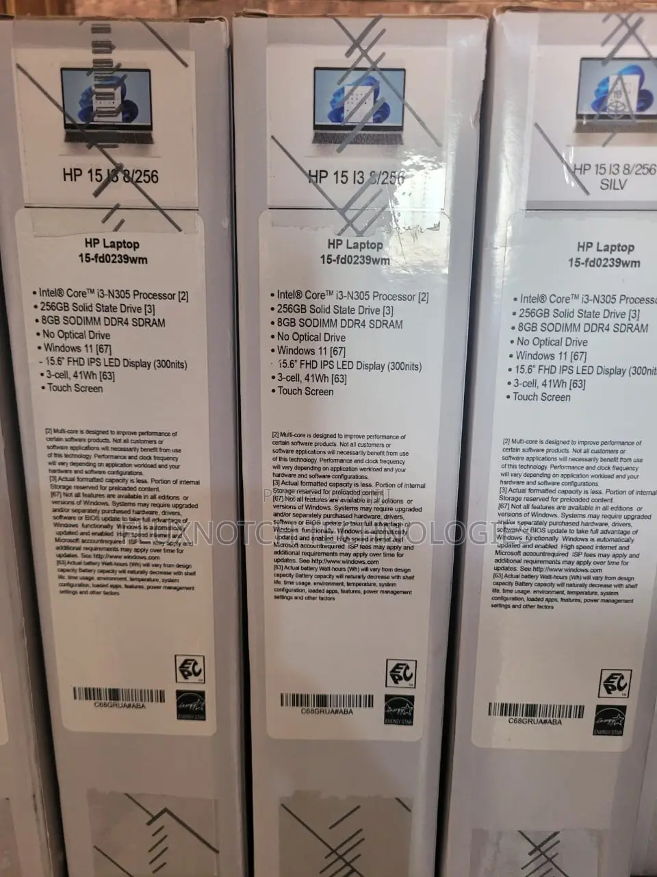 New Laptop HP 15 8GB Intel Core i3 SSD 256GB