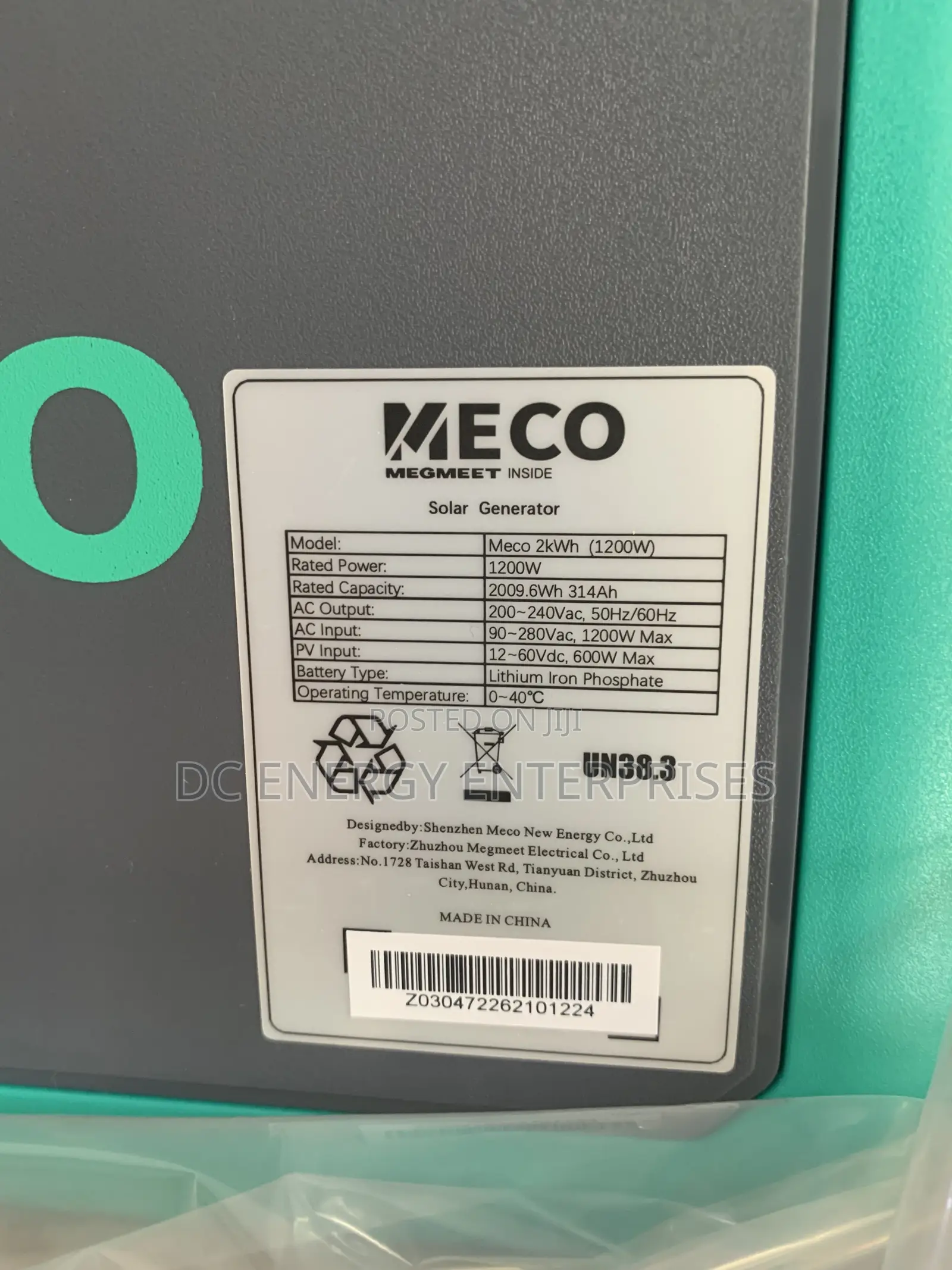 Meco 1.2kwh/2kwh Solar Generator