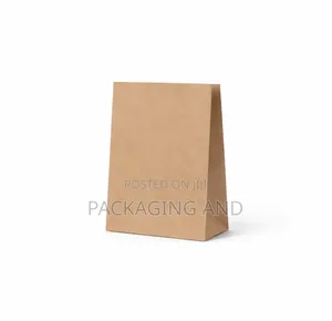 A4 Kraft Paper Bag No Handle - Portrait Brown Wholesale Packaging