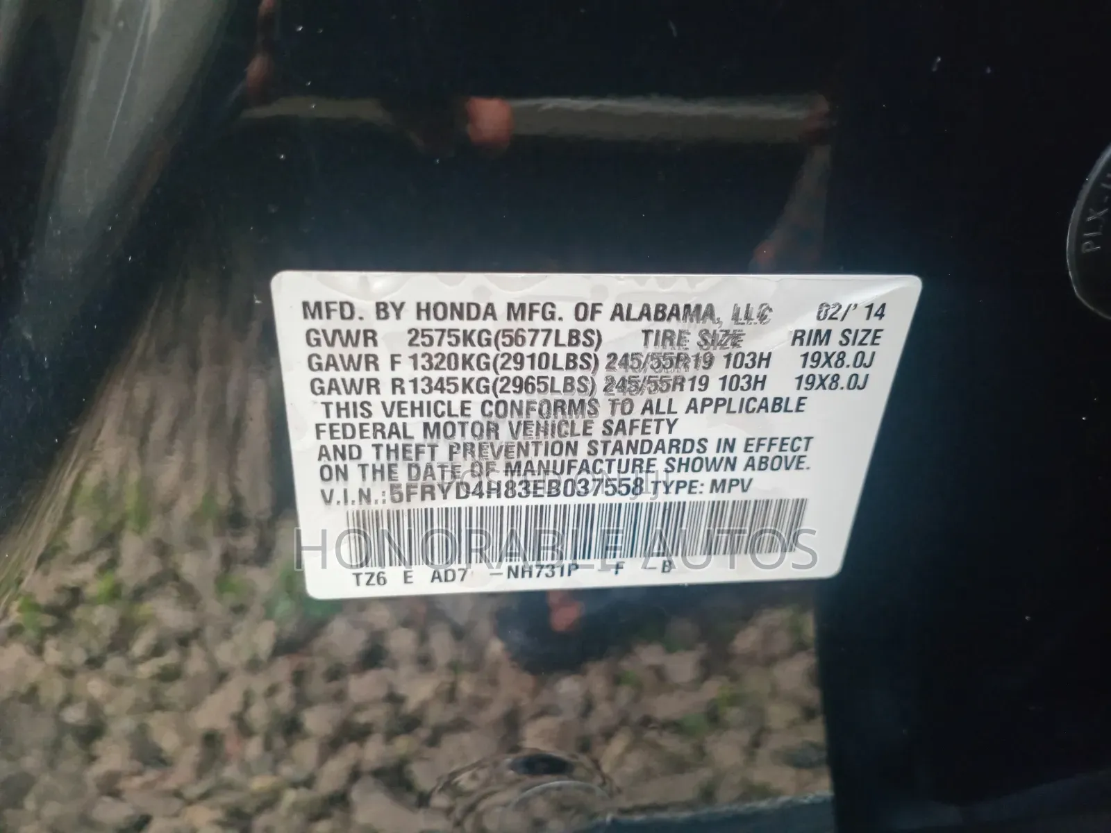 Acura MDX 2014 Black