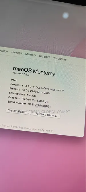 Desktop Computer Apple iMac 32GB Intel Core i7 SSD 2T