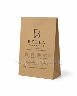Use for Retail/Gifts: A4 Kraft Paper Bag 10×5×13in Brown 110gsm