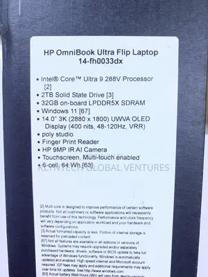 New Laptop HP OmniBook X Flip 14" 16GB Intel Core Ultra 7 SSD 1T