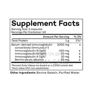 Immunoglobulin Igg 120 Capsules