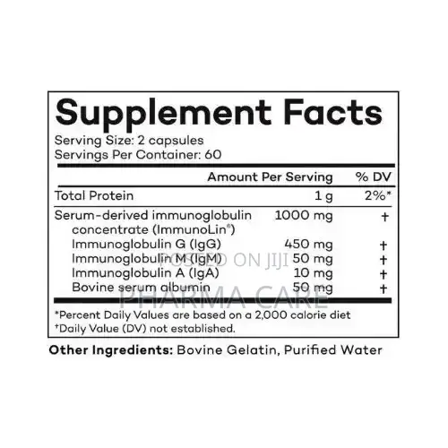 Immunoglobulin Igg 120 Capsules
