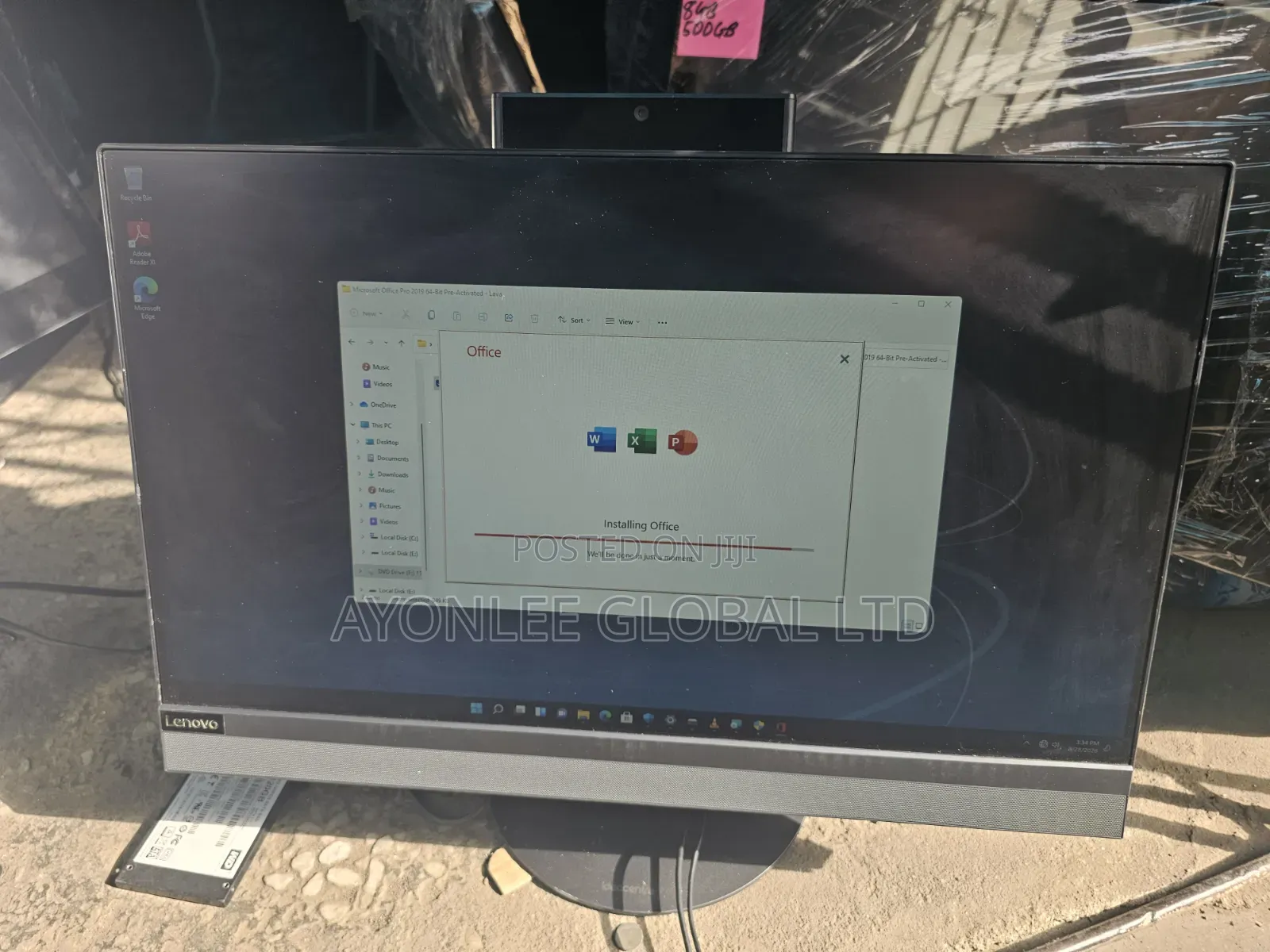 Desktop Computer Lenovo ideacentre AIO 520 8GB Intel SSD 256GB