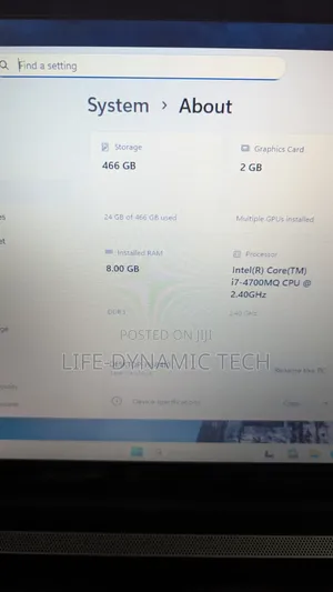 Laptop Toshiba Satellite L50 8GB Intel Core i7 HDD 500GB