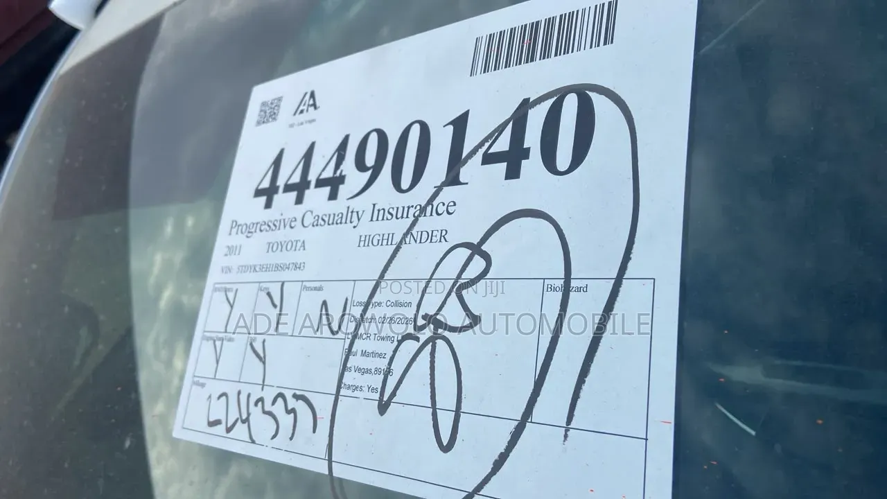 Toyota Highlander 2011 White