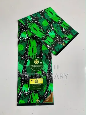 Green Ankara Fabric