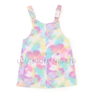 Wonder Nation Baby and Toddler Girl Stretch Dungarees Dress
