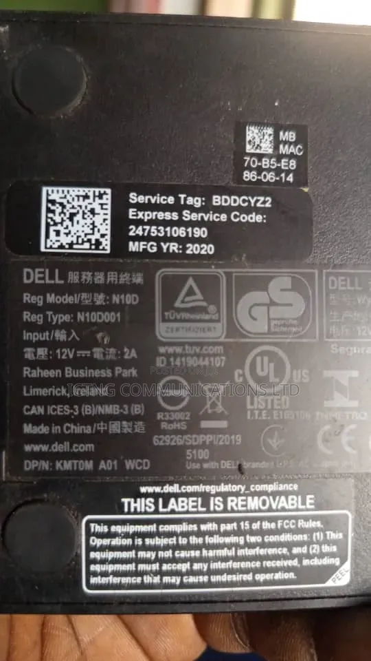 Desktop Computer Dell Wyse 3040 2GB SSD 16 GB