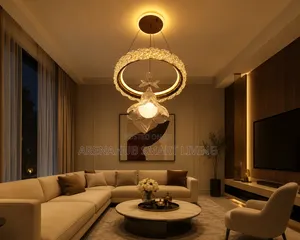Modern Crystal LED Pendant Light Luxury Flower Ceiling Light