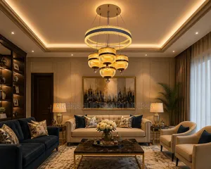 Modern Dining Room Led Chandelier Lighting Three LED Colors Nordic