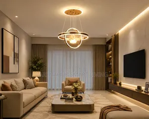 Postmodern Minimalist Circle Aluminium LED Pendant Light Kitchen