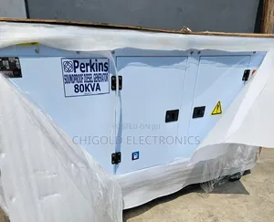 Original Perkins 80 kVA Soundproof Diesel Generator 100% Copper Coin