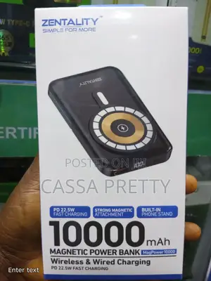 ZENTALITY 10000mAh Magnetic Power Bank