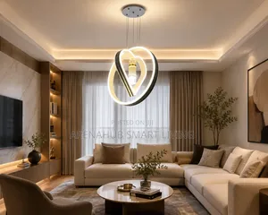 Modern LED Pendant Light Creative Hanging Light Irregular Streamlined