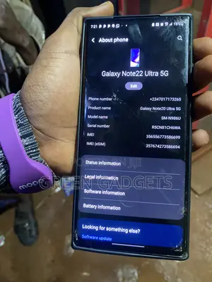 Samsung Galaxy Note 20 Ultra 5G 128 GB Black