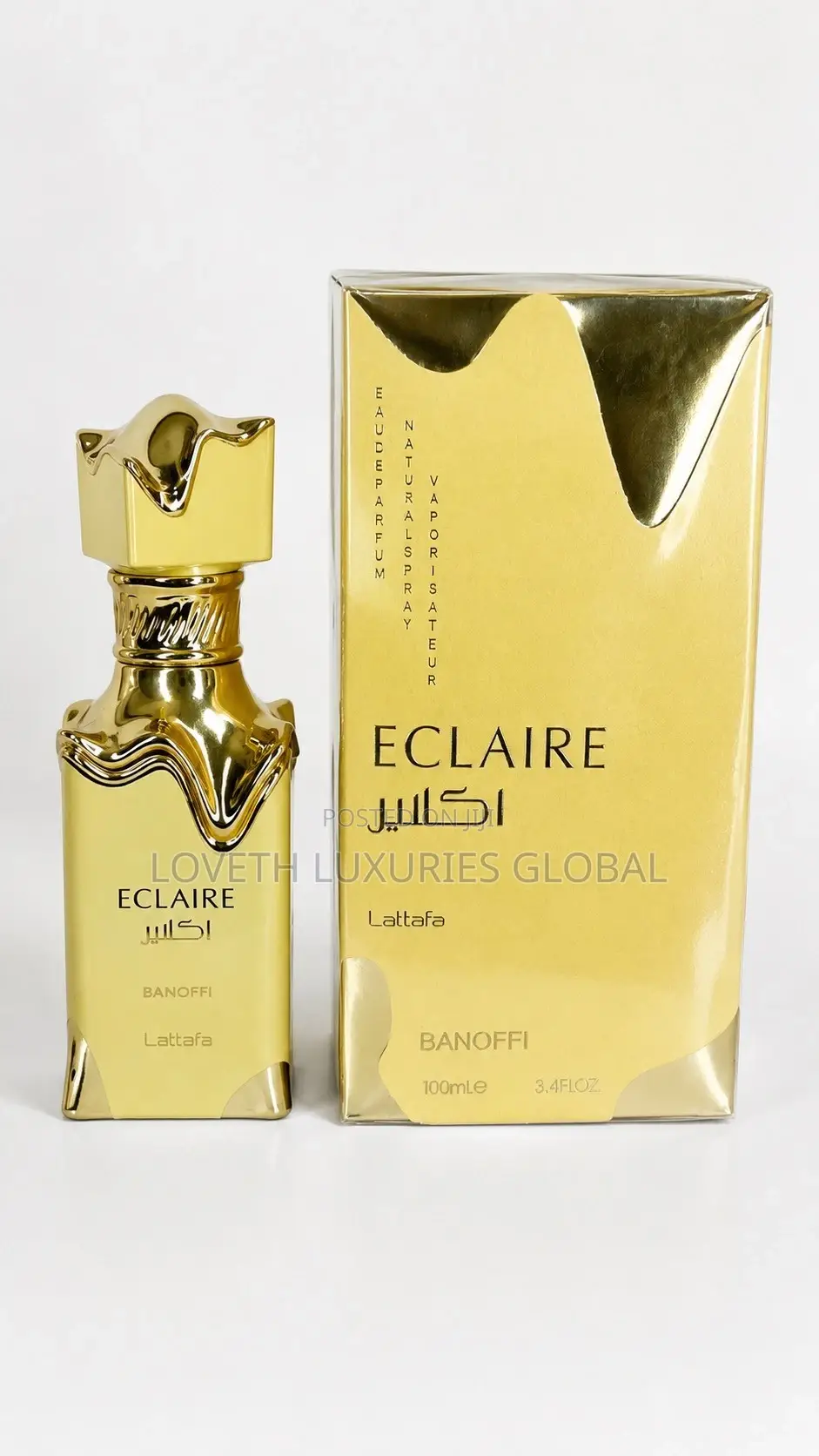 Lattafa Eclaire Banoffi 100ml, Original Ice Cream