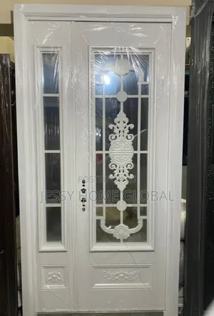 4ft by 7ft French Royal Glass Door White