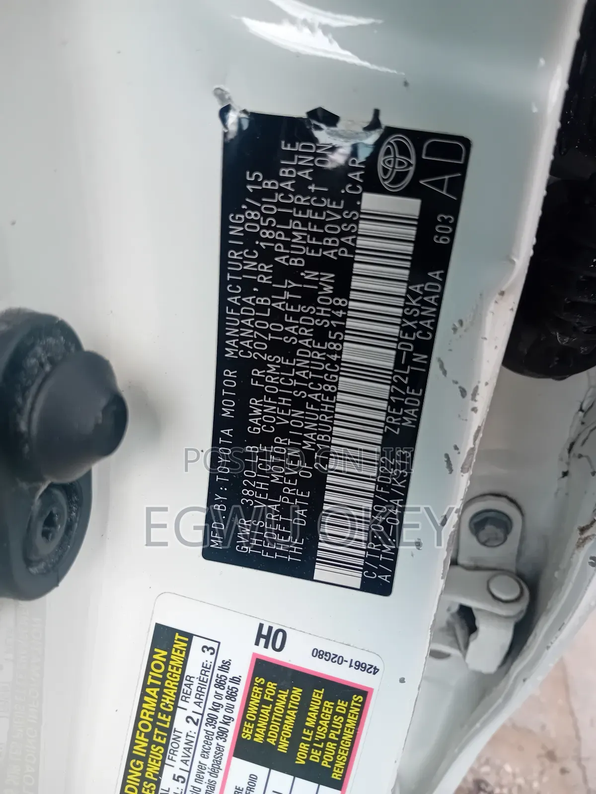 Toyota Corolla 2016 White