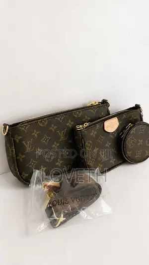 LV-style 3-Piece Handbag Set