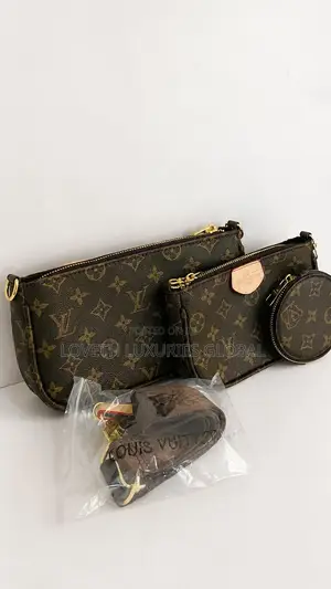 LV-style 3-Piece Handbag Set