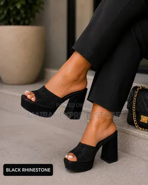 Luxe Lift Platform Mule Heels Sizes: 37 - 42