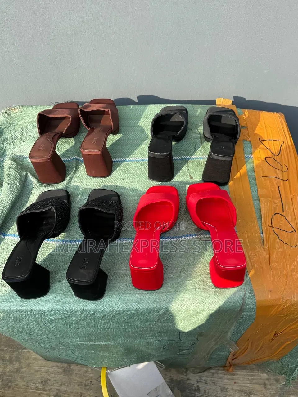Luxe Lift Platform Mule Heels Sizes: 37 - 42