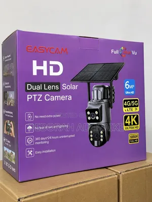 4g 6mp 4k Dual Lens PTZ Solar CCTV Camera