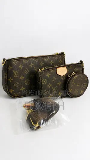 LV-style 3-Piece Handbag Set
