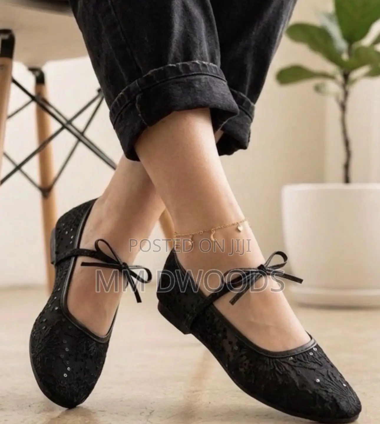 Lace Solid Ballerina