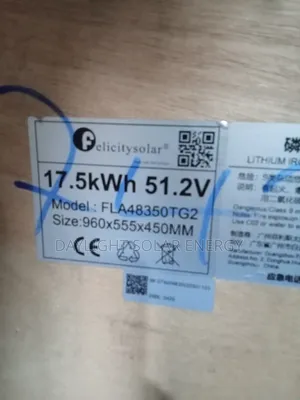 17kwh Felicity Lithium Battery 51.2v