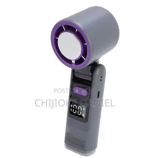 Portable Handheld Fan With Ice Cooling Foldable