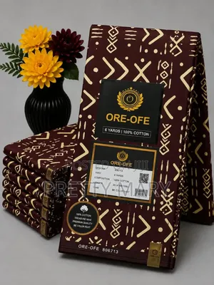 Brown ORE OFE Ankara Fabric