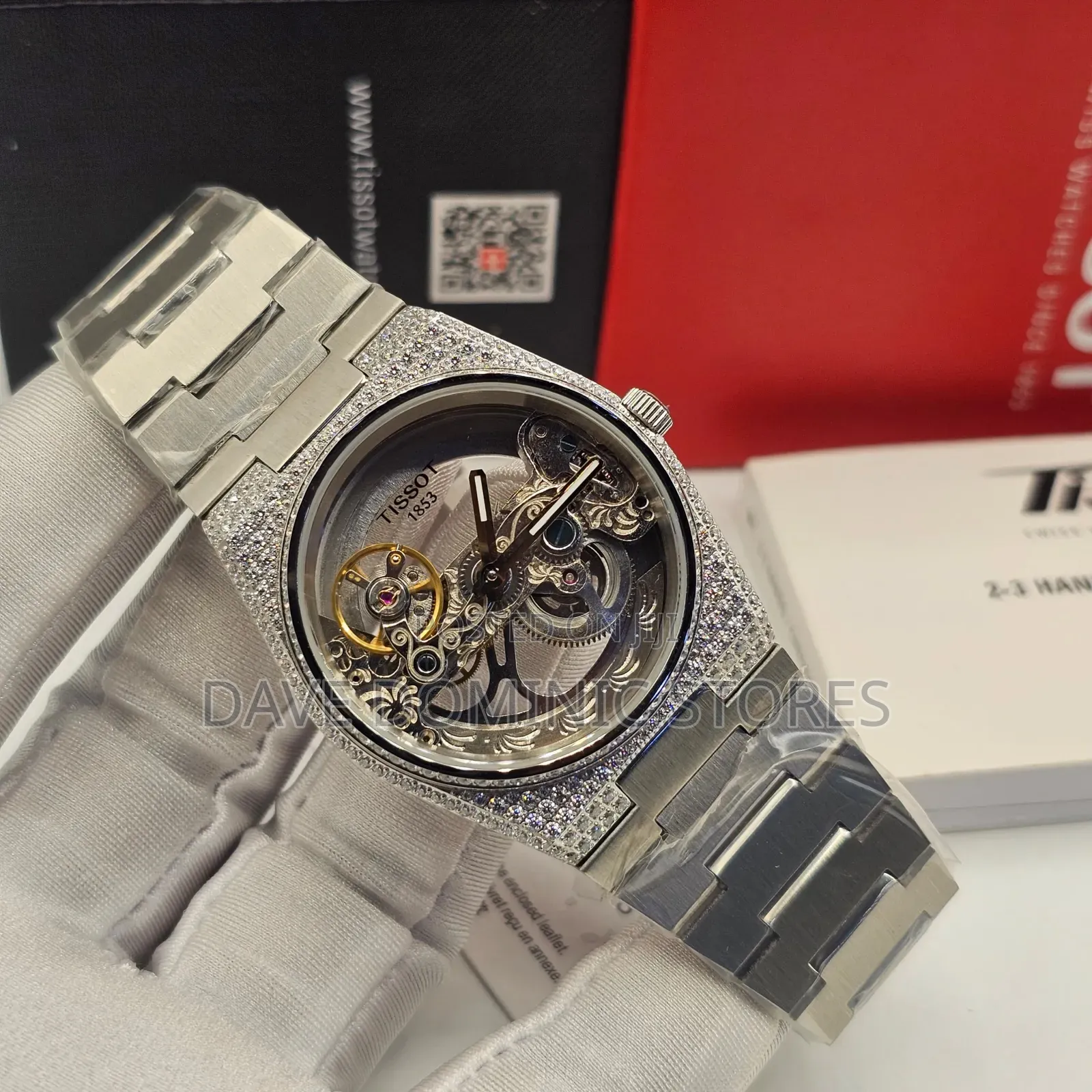 Original Quality Tissot Male Watches Chain Strap Automatic System