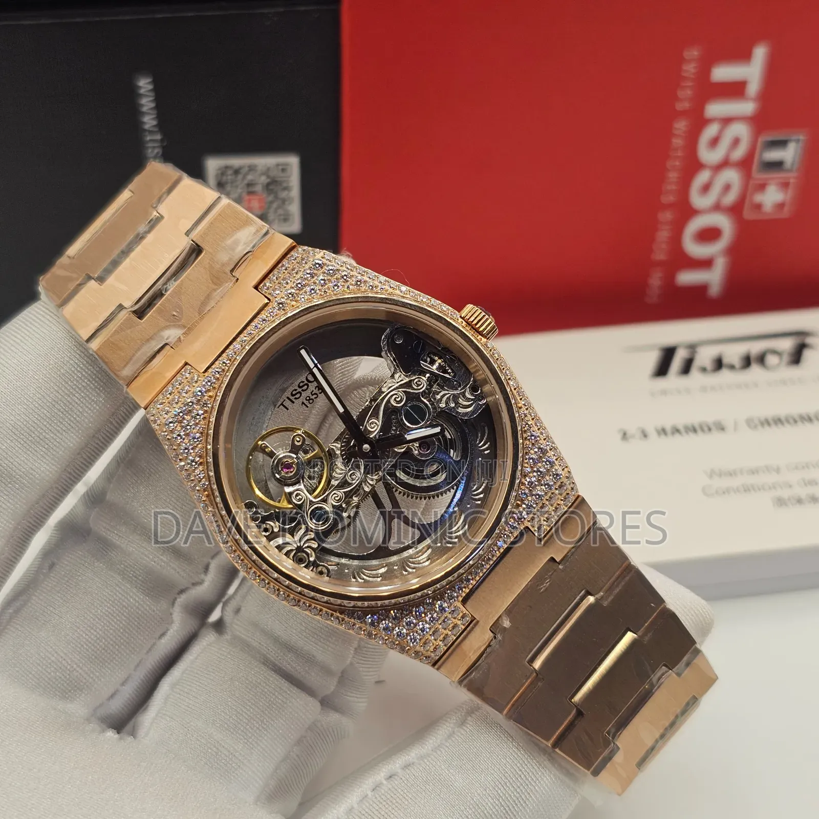 Original Quality Tissot Male Watches Chain Strap Automatic System