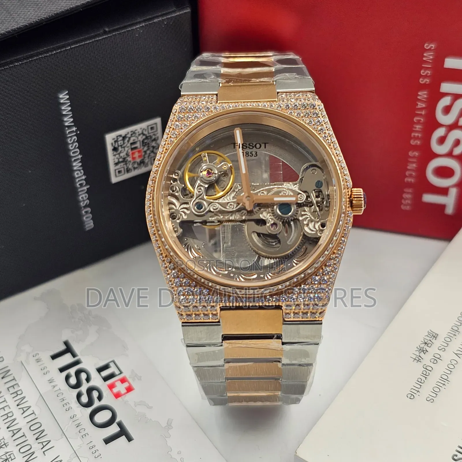 Original Quality Tissot Male Watches Chain Strap Automatic System
