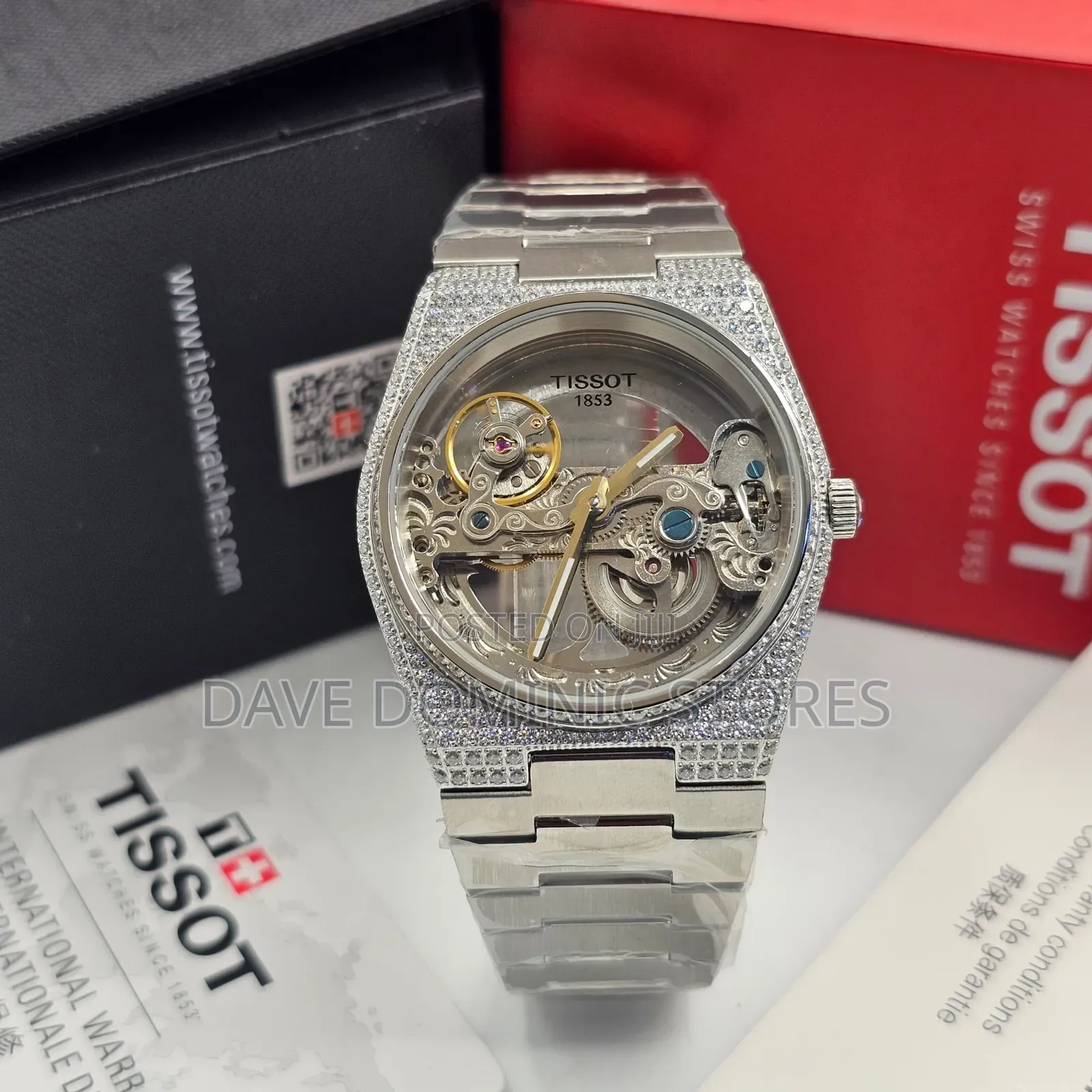 Original Quality Tissot Male Watches Chain Strap Automatic System