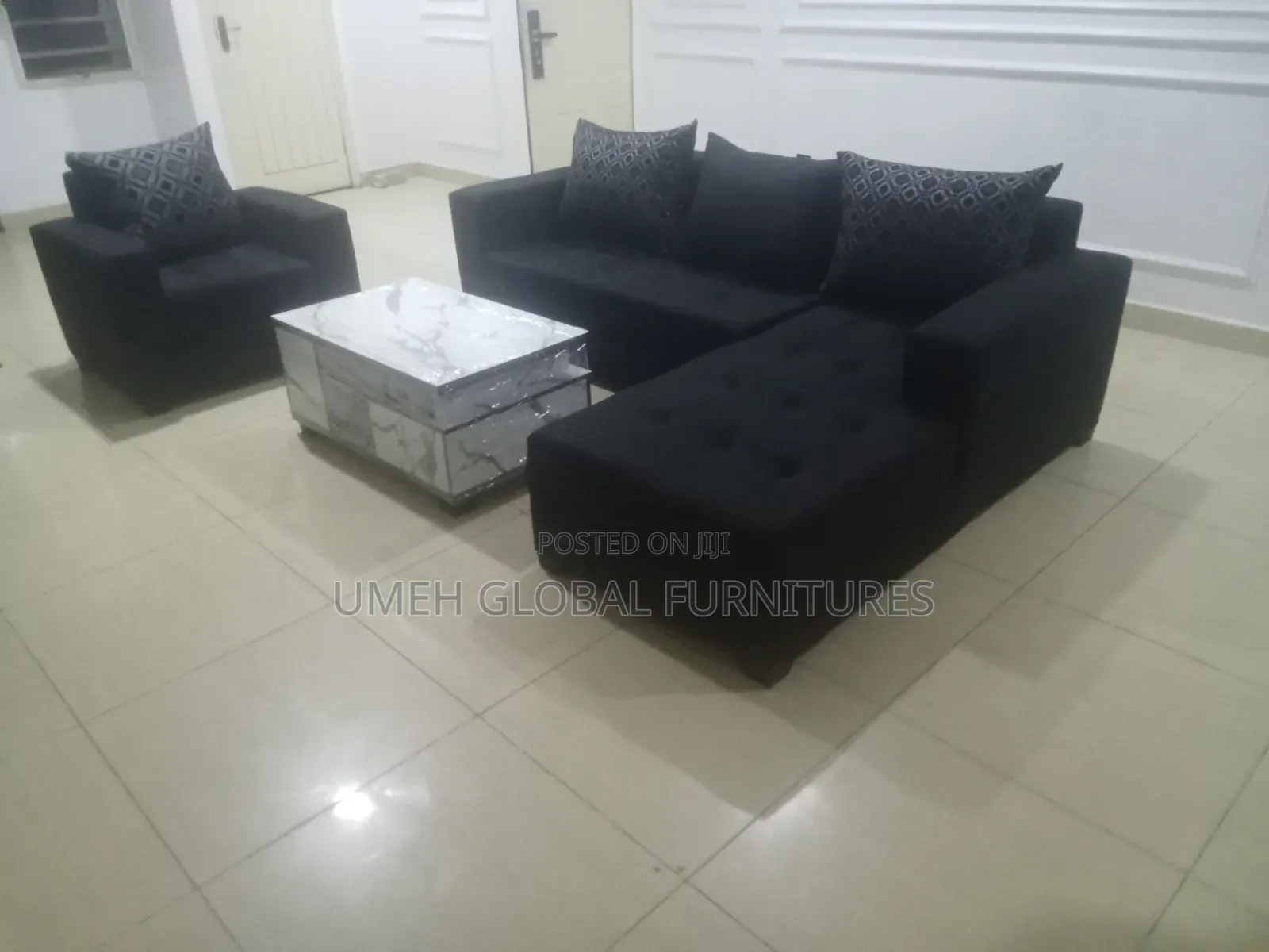 Standand L Form Sofa With Additional Single and Centre Table