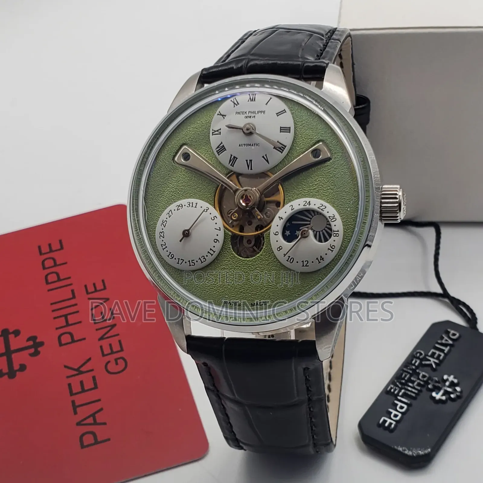 Original Quality Patek Philippe Male Watch Leather Strap Automatic