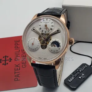 Original Quality Patek Philippe Male Watch Leather Strap Automatic