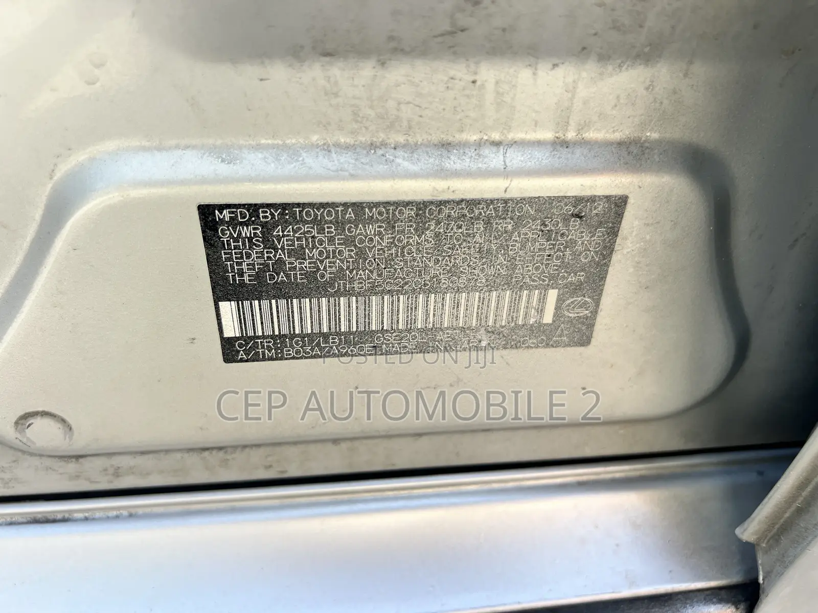 Lexus IS 2012 Silver
