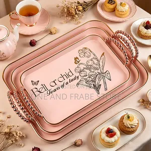 3 Sets Acrylic Serving Trays