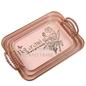 3 Sets Acrylic Serving Trays