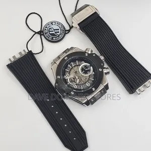 Hublot Male Watch Rubber Strap Battery Power