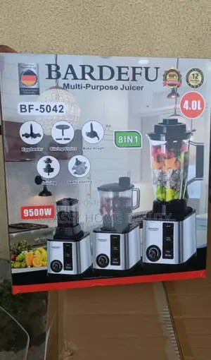 Bardefu Multi-Purpose Juicer & Food Processor (Model: BF-5042 - 8-in-1
